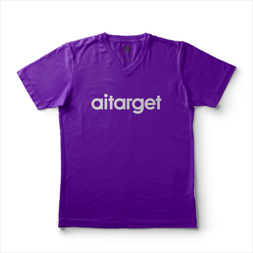 T-shirt with white Aitarget logo