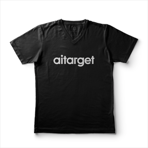 T-shirt with white Aitarget logo