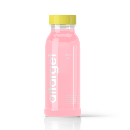 Empty designer bottle with cap