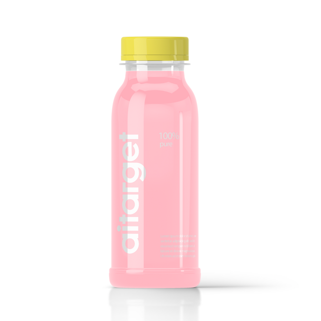 Empty designer bottle with cap