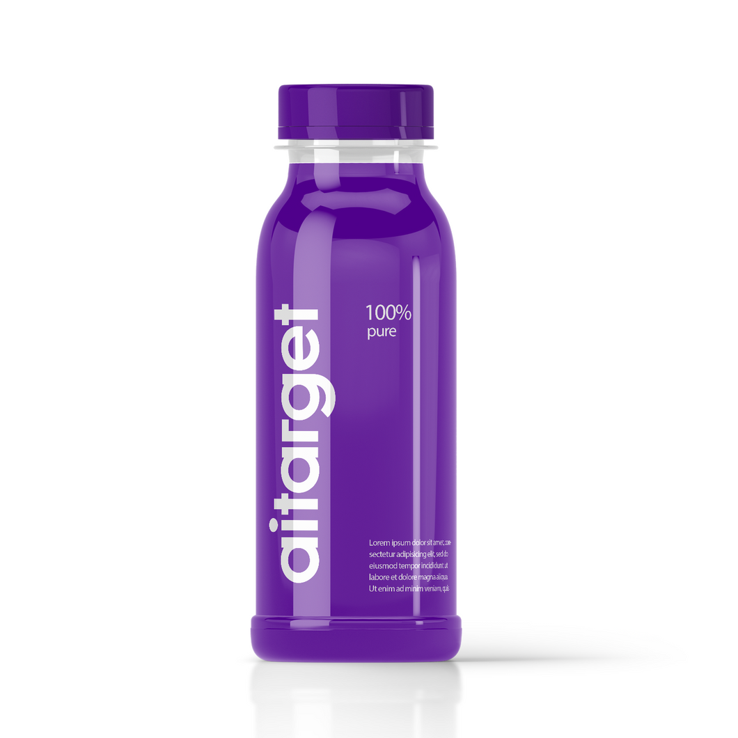 Empty designer bottle with cap