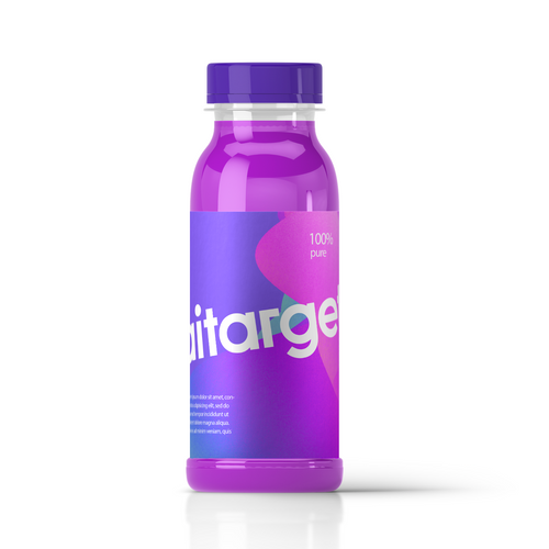 Empty designer bottle with cap