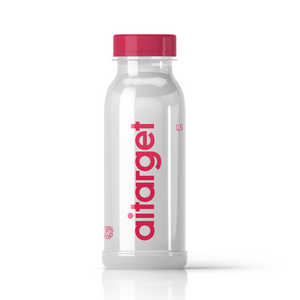 Empty designer bottle with cap