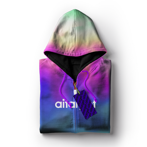 Multi-black double-sided hoody