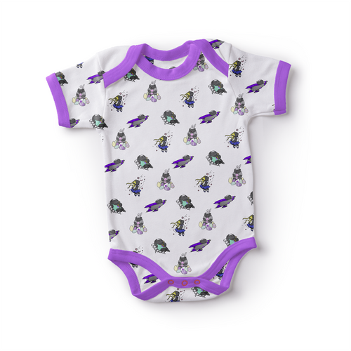 Baby mini body with honey badgers