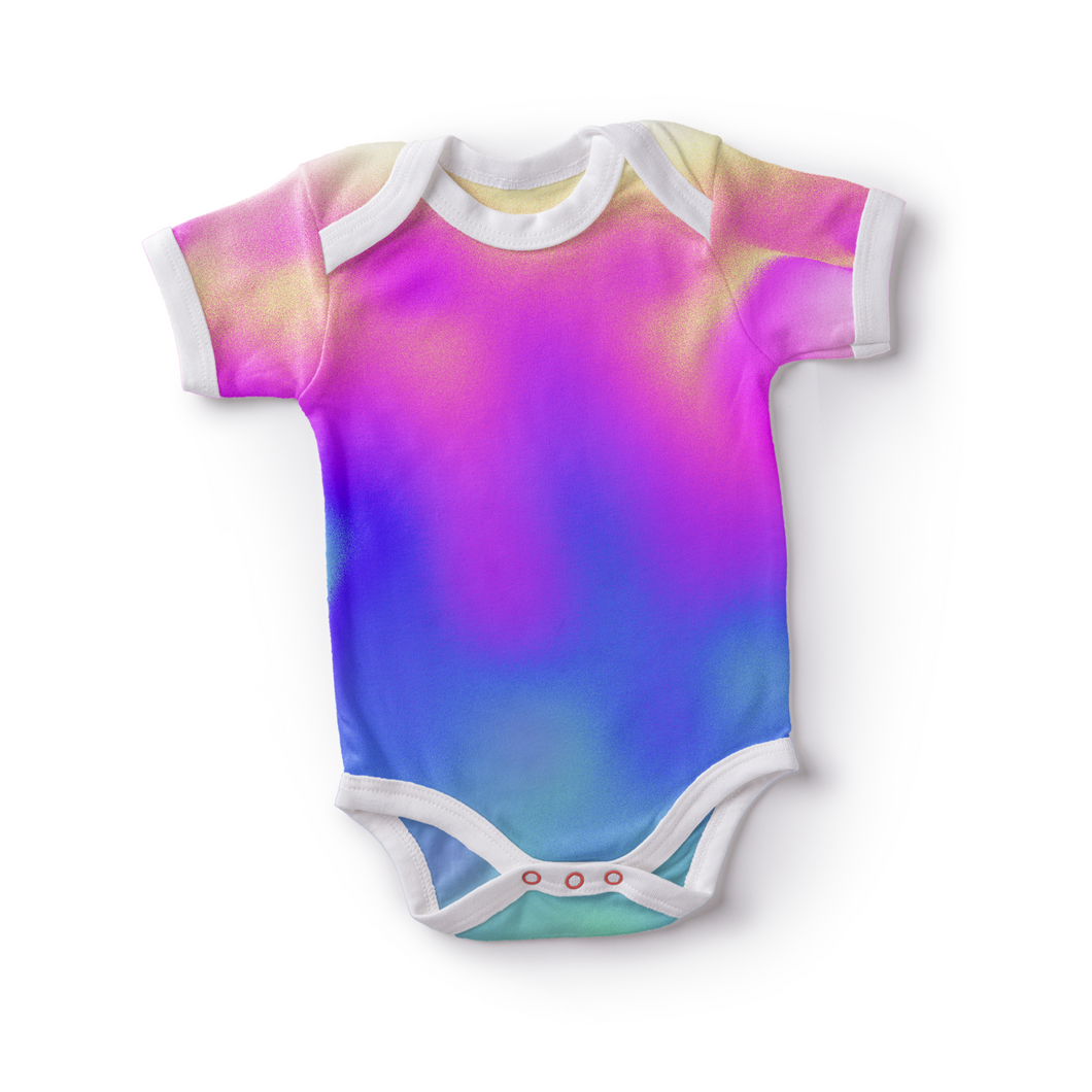 Multicolored with white border baby mini body